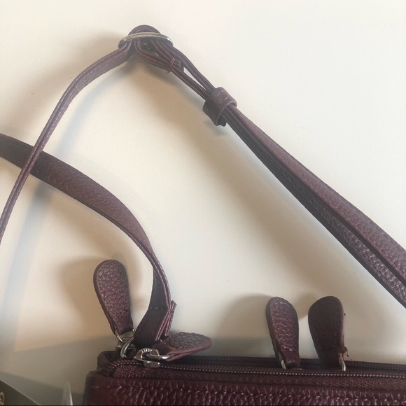 Giani Bernini Wine Deep Purple Softy Core Crossbody Bag, NWT! - Picture 6 of 10
